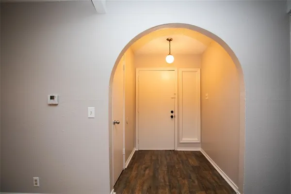 a view of a door of the house