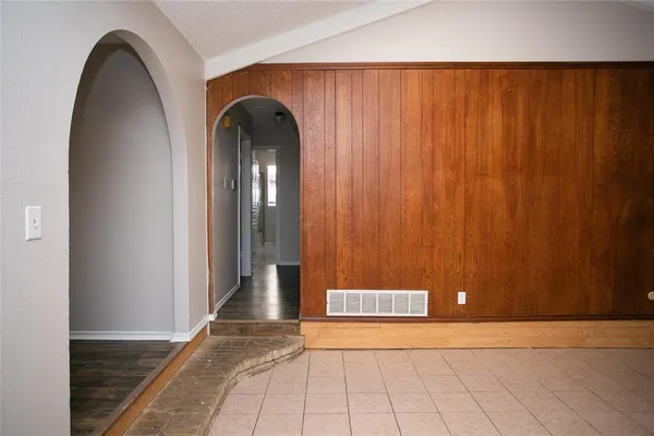 a view of a bathroom with windows