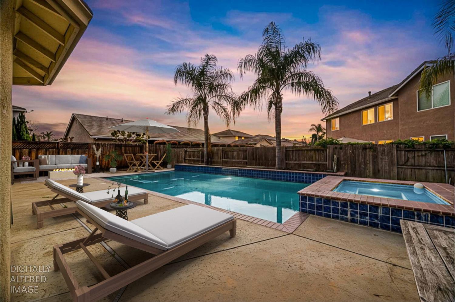 2800 Olympus Court Modesto, CA 95356 - Photo 9 of 56 a view of a patio with swimming pool