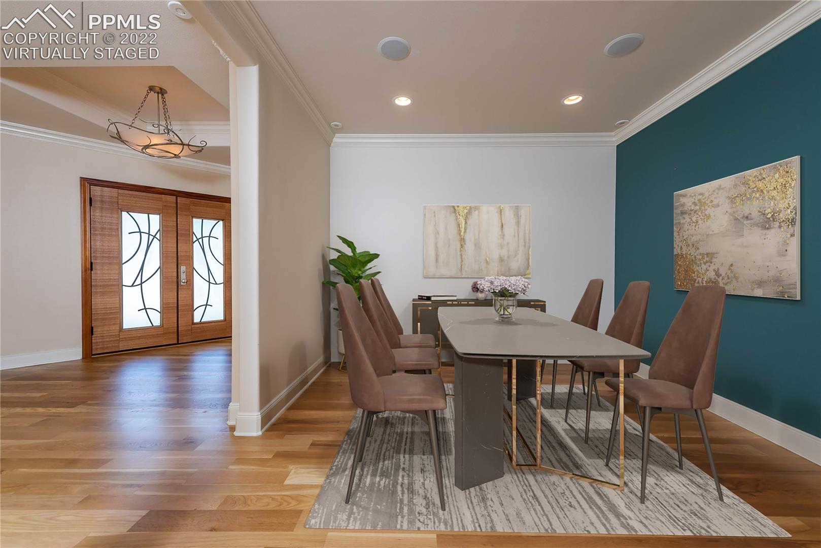 5 Alta Vista Road Colorado Springs, CO 80906 - Photo 20 of 49 Virtually staged formal dining room