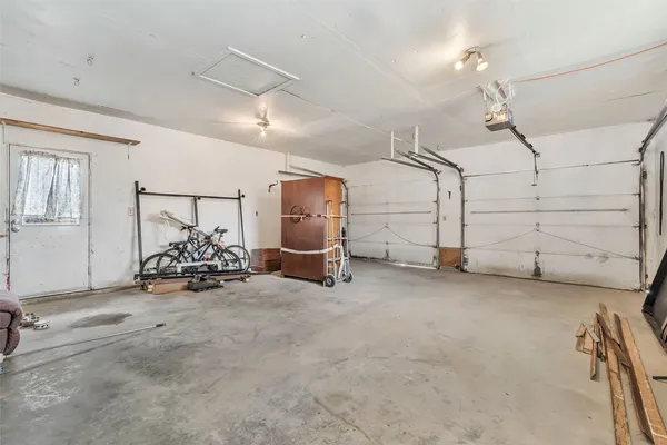 a view of backyard of house