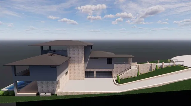 a view of house with front yard