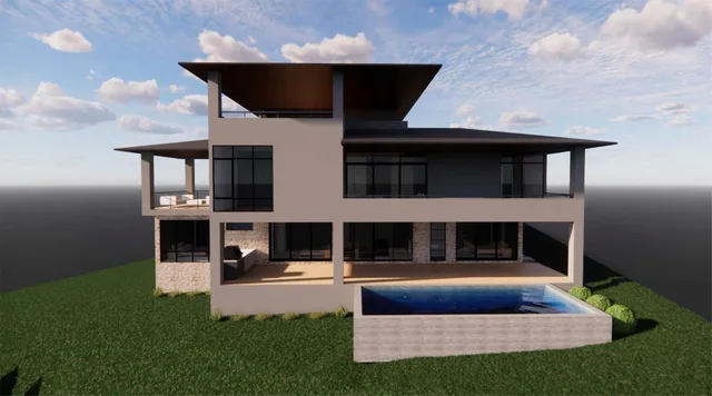 a view of house with yard