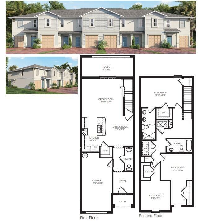 12778 Southwest Forli Way Port St. Lucie, FL 34987 - Photo 12 of 12 GLEN FLOORPLAN