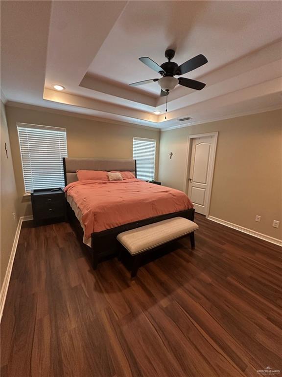 4608 Robin Avenue McAllen, TX 78504 - Photo 7 of 12 Tray ceiling with recessed lighting and crown molding
