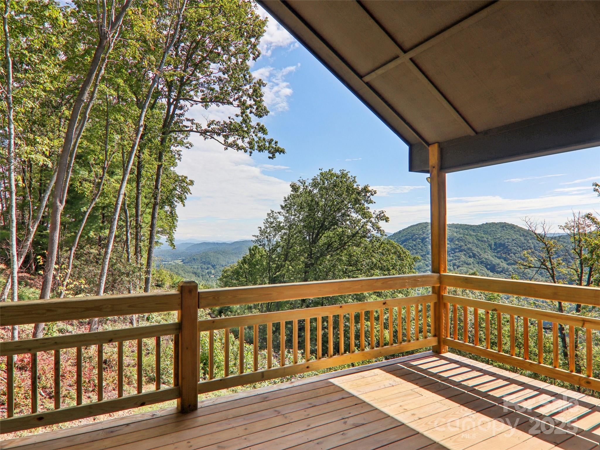 366 Ben Nevis Road Brevard, NC 28712 - Photo 37 of 48 a view of balcony with wooden floor and fence