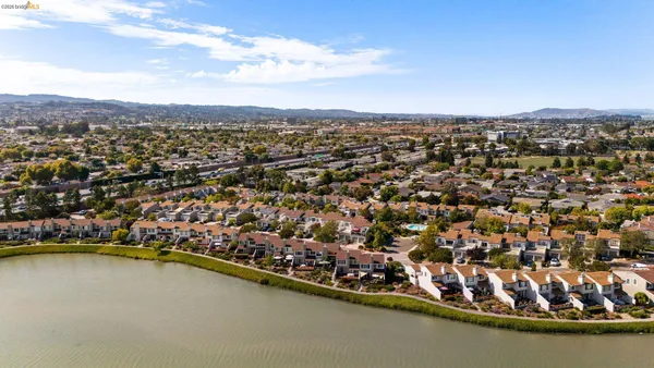 an aerial view of residential building with outdoor space
