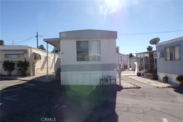 a view of a house with a patio
