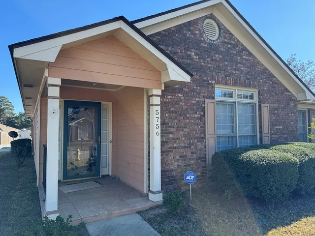 a view of front door of house