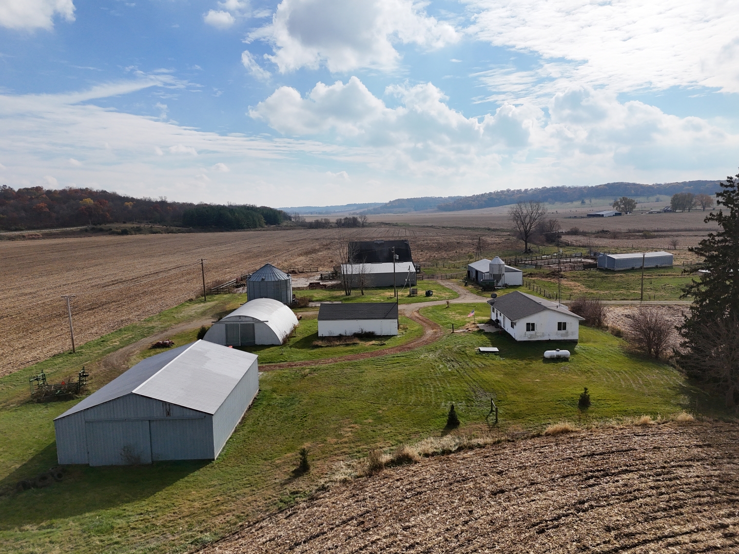 6977 South Elmoville Road Stockton, IL 61085 - Photo 6 of 14 a view of a lake in middle of the town