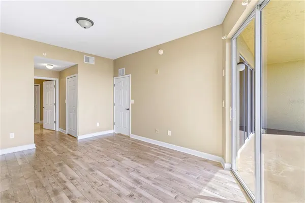 a view of an empty room