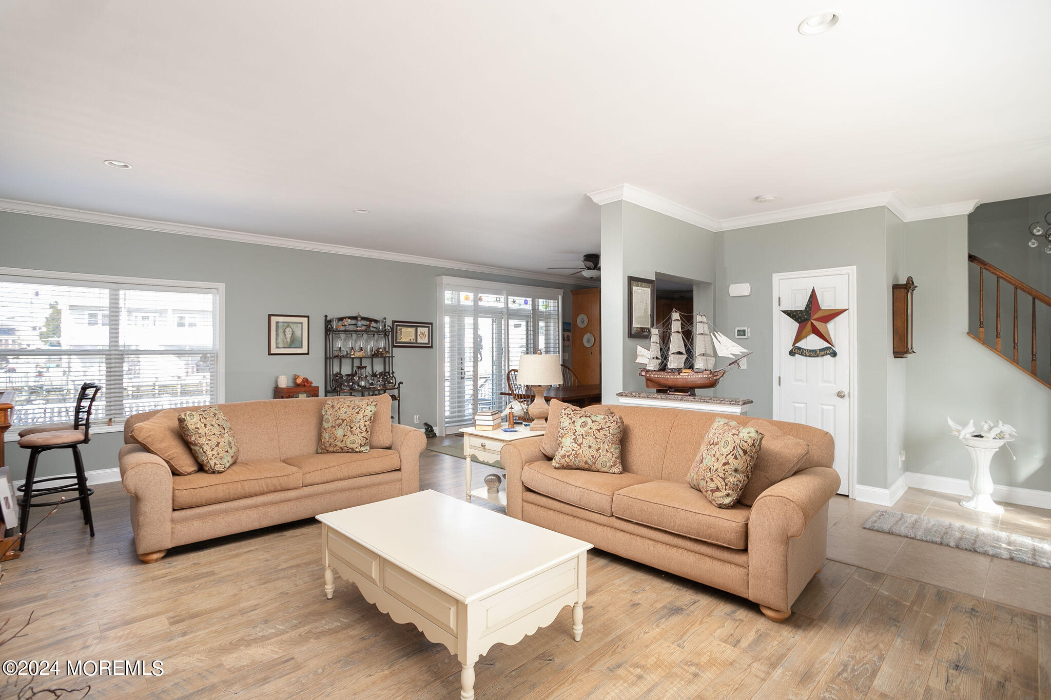 27 Sands Point Road Waretown, NJ 08758 - Photo 12 of 36 a living room with furniture and a large window