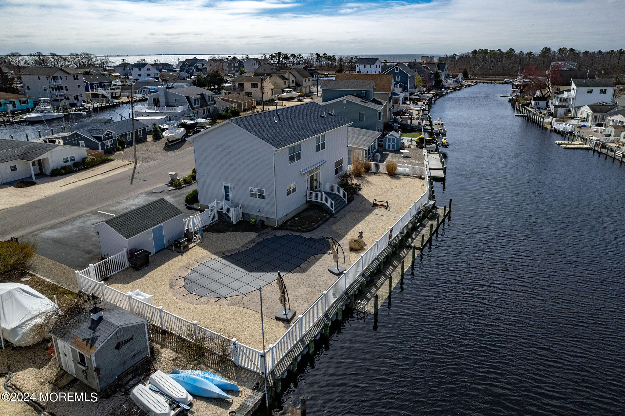 27 Sands Point Road Waretown, NJ 08758 - Photo 28 of 36 an aerial view of a house with a ocean view