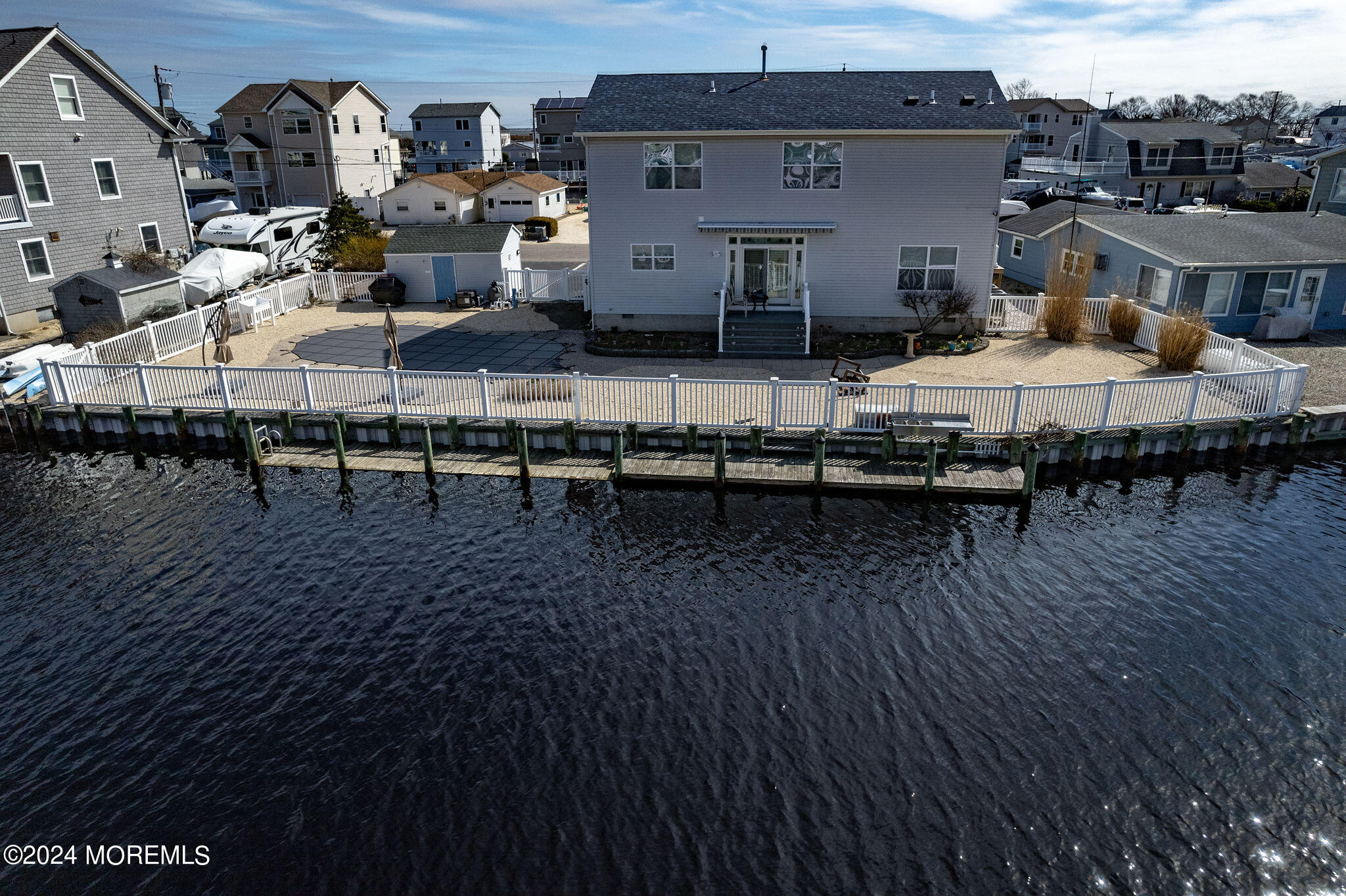 27 Sands Point Road Waretown, NJ 08758 - Photo 29 of 36 an aerial view of a building with outdoor space