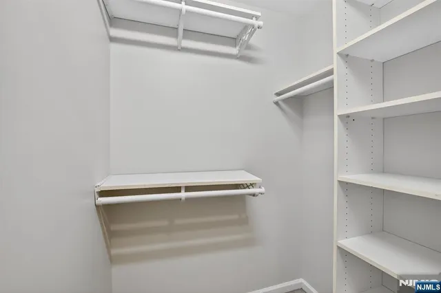 a close view of closet
