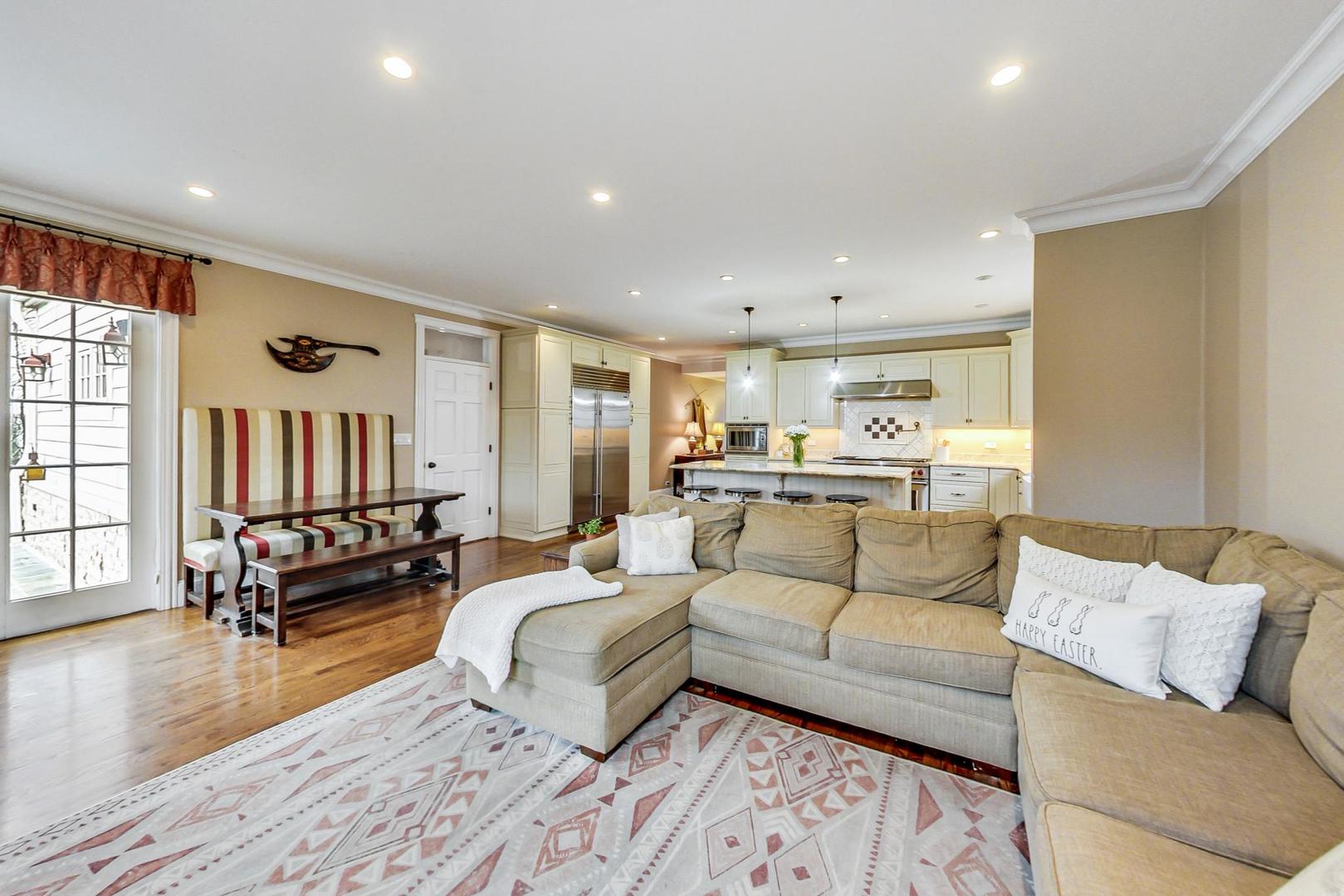 615 Windsor Road Glenview, IL 60025 - Photo 14 of 51 a living room with furniture and a wooden floor