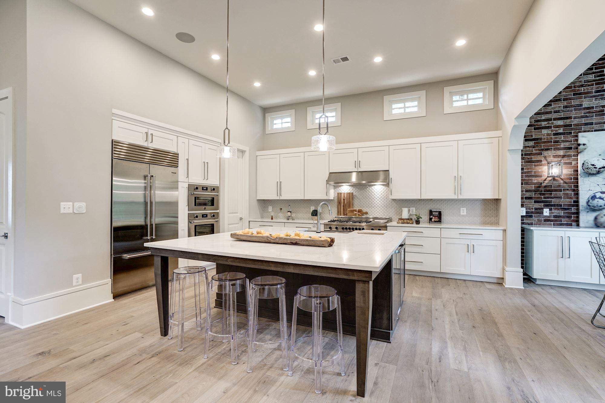 6166 Cobbs Road Alexandria, VA 22310 - Photo 12 of 30 Designer kitchen with expansive 7'x7' island