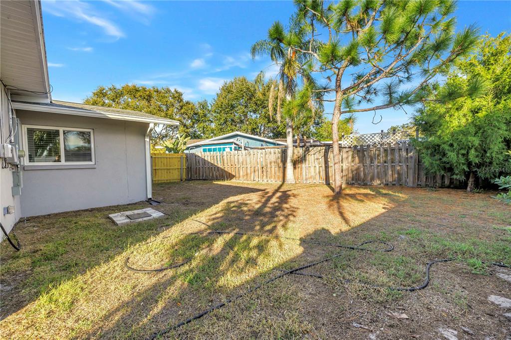 10020 Panama Court Seminole, FL 33776 - Photo 23 of 25 a view of backyard with a garden