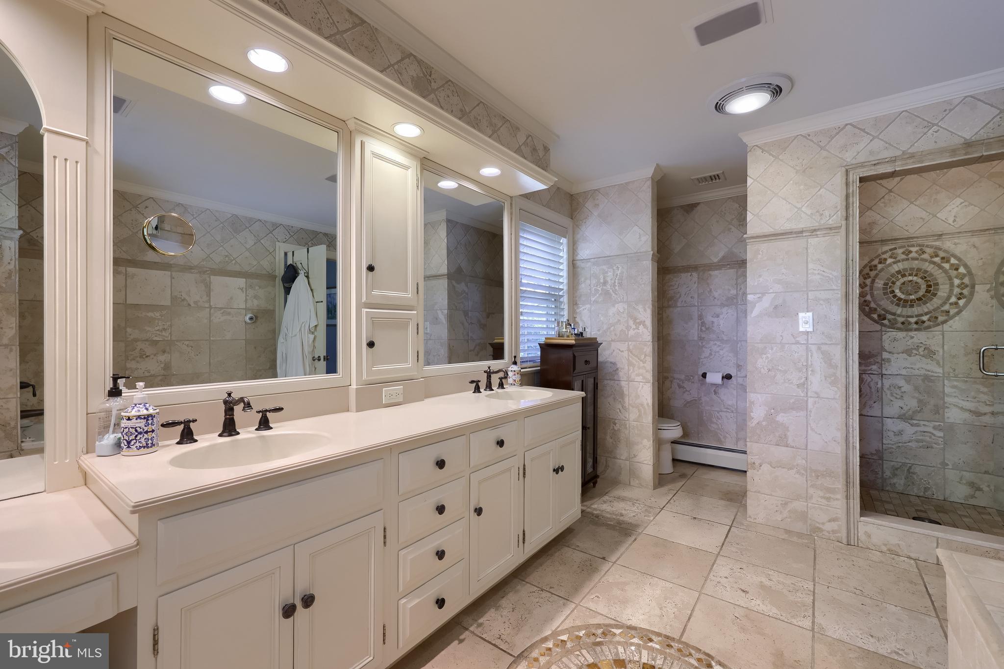 38 Westwind Circle Lititz, PA 17543 - Photo 40 of 113 a bathroom with a double vanity sink mirror double and shower