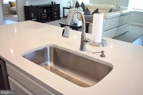 a close view of sink