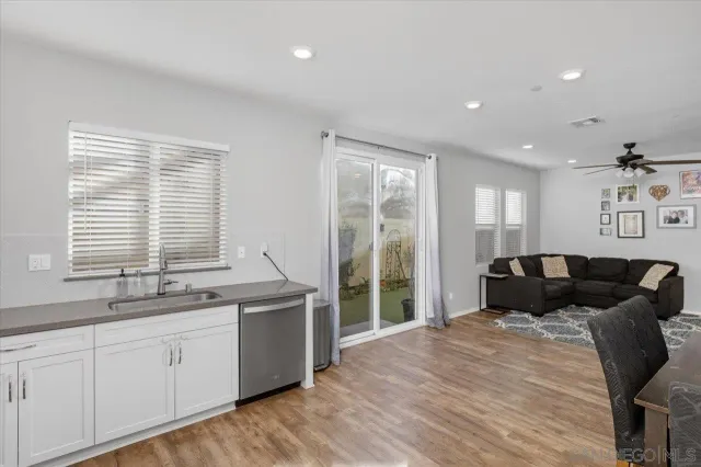 a view of an outdoor space with furniture