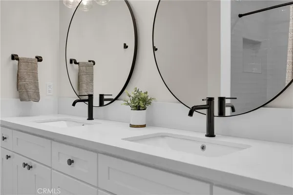 a bathroom with a tub