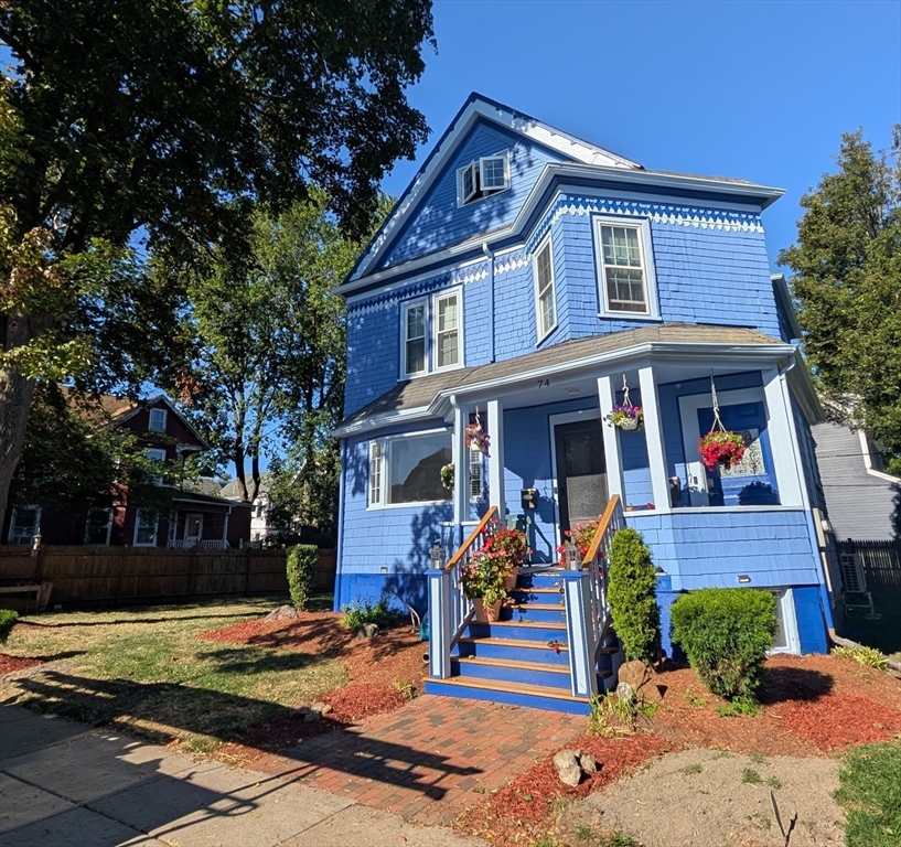 74 Sydney Street, Unit 2 Boston, MA 02125 - Photo 19 of 28 a front view of a house with garden