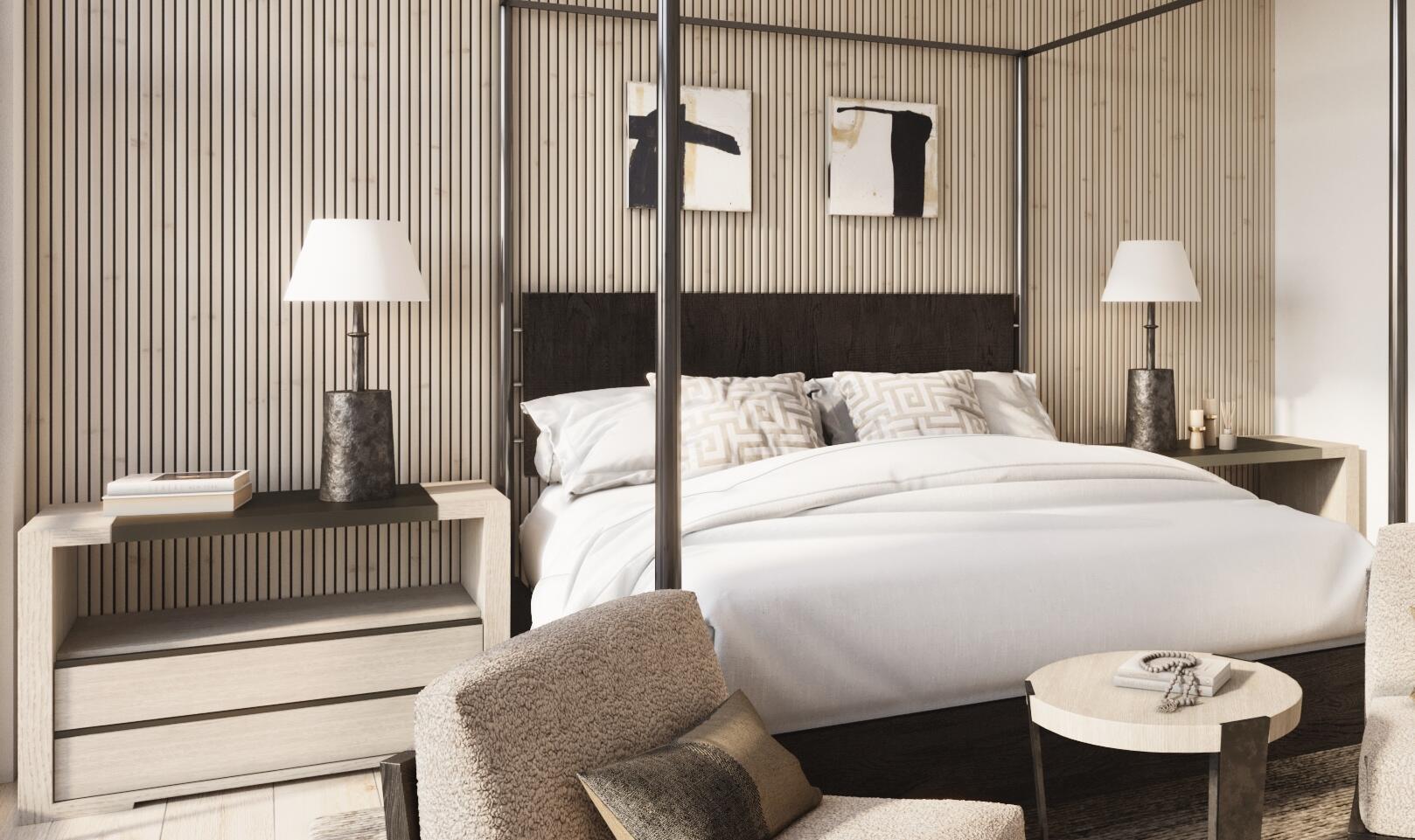 Tbd North Main Street, Unit 201 Ketchum, ID 83340 - Photo 4 of 13 Bedroom Detail Render - Alpenglow