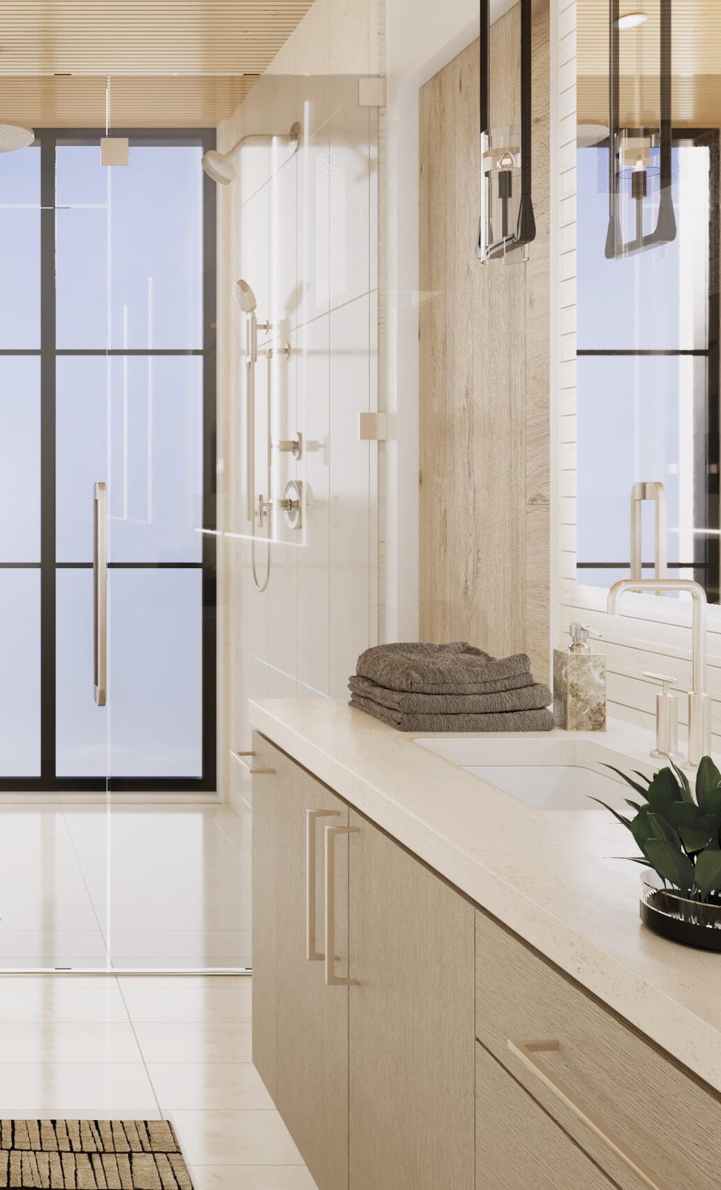 Tbd North Main Street, Unit 201 Ketchum, ID 83340 - Photo 6 of 13 Bathroom Detail Render - Alpenglow