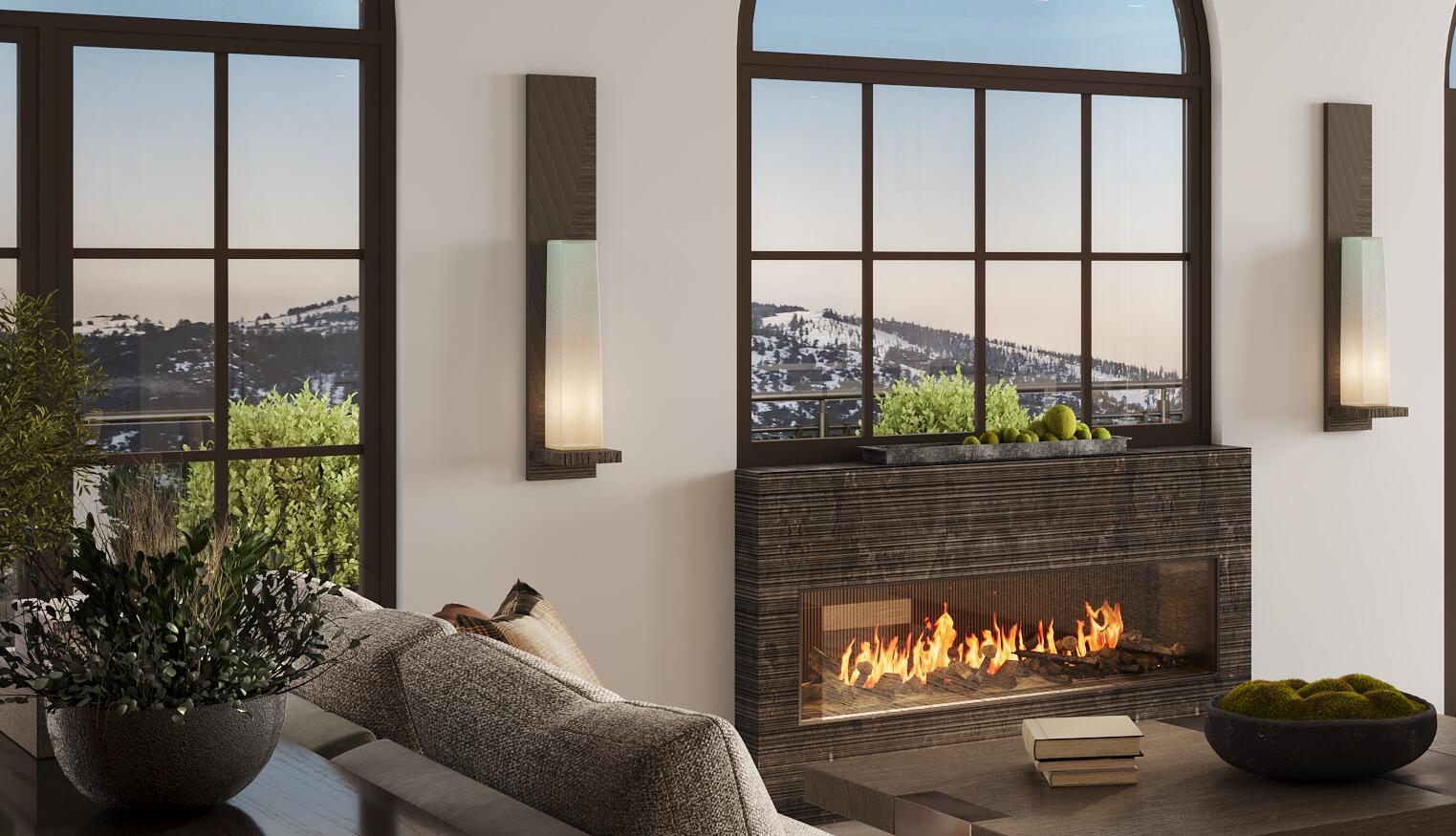 Tbd North Main Street, Unit 201 Ketchum, ID 83340 - Photo 9 of 13 Living Room Detail Render - Mountain Sha