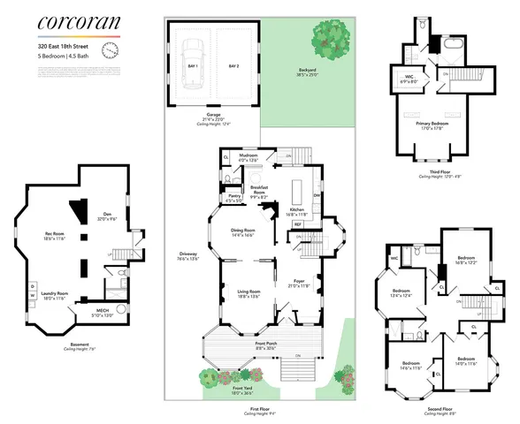 a view of a backyard with sitting area