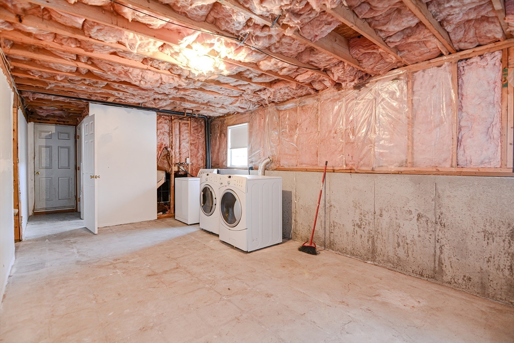 38 Clark Road Sturbridge, MA 01518 - Photo 22 of 30 a view of a storage & utility room with washer and dryer