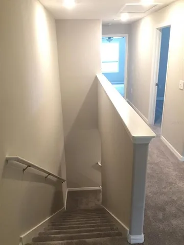 a view of balcony and wooden floor