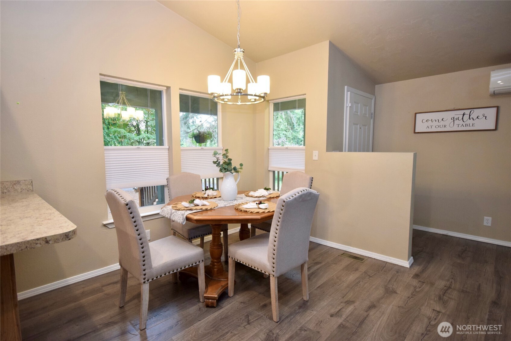 375 Dungeness Meadows Sequim, WA 98382 - Photo 9 of 27 a view of a dining room with furniture window and outside view