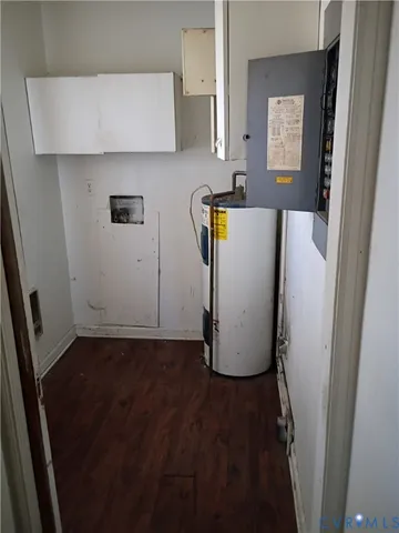 a view of a storage & utility room in a house