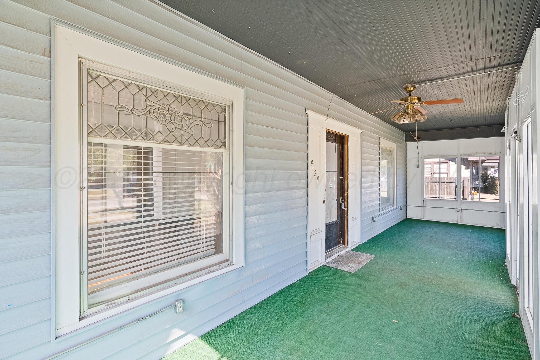 4124 Crockett Street Amarillo, TX 79110 - Photo 23 of 25 a view of a porch with a backyard
