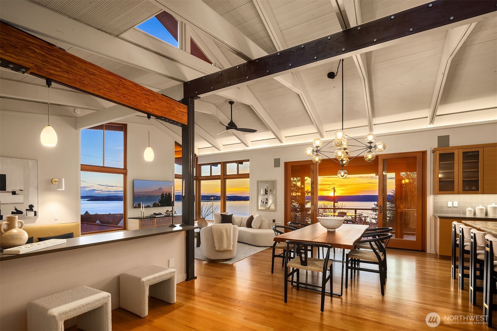 2826 Southwest 170th Street Burien, WA 98166 - Photo 3 of 40 a view of a dining room with furniture and wooden floor
