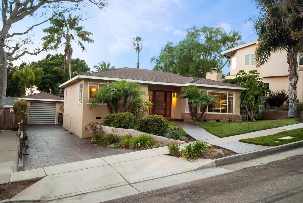 a view of house with outdoor space area