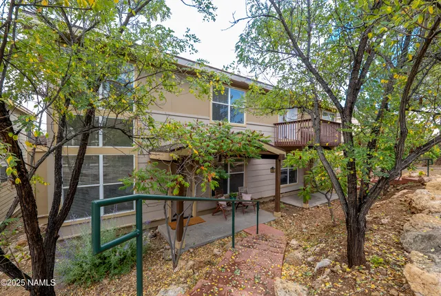 a view of a house with a patio
