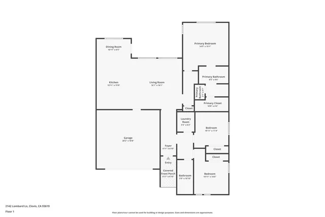 $449,900 | 2143 Lombard Lane, Clovis, CA 93619