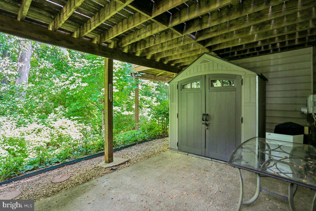 2459 McCormick Road Rockville, MD 20850 - Photo 44 of 54 Large Rear Patio with Shed