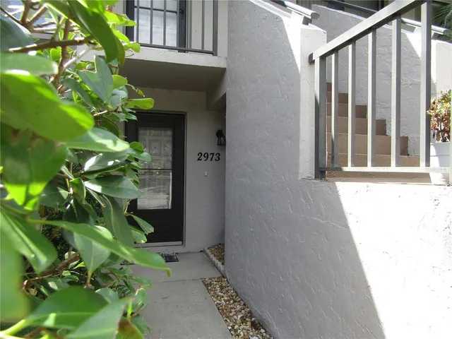 a plant that is sitting in front of a house