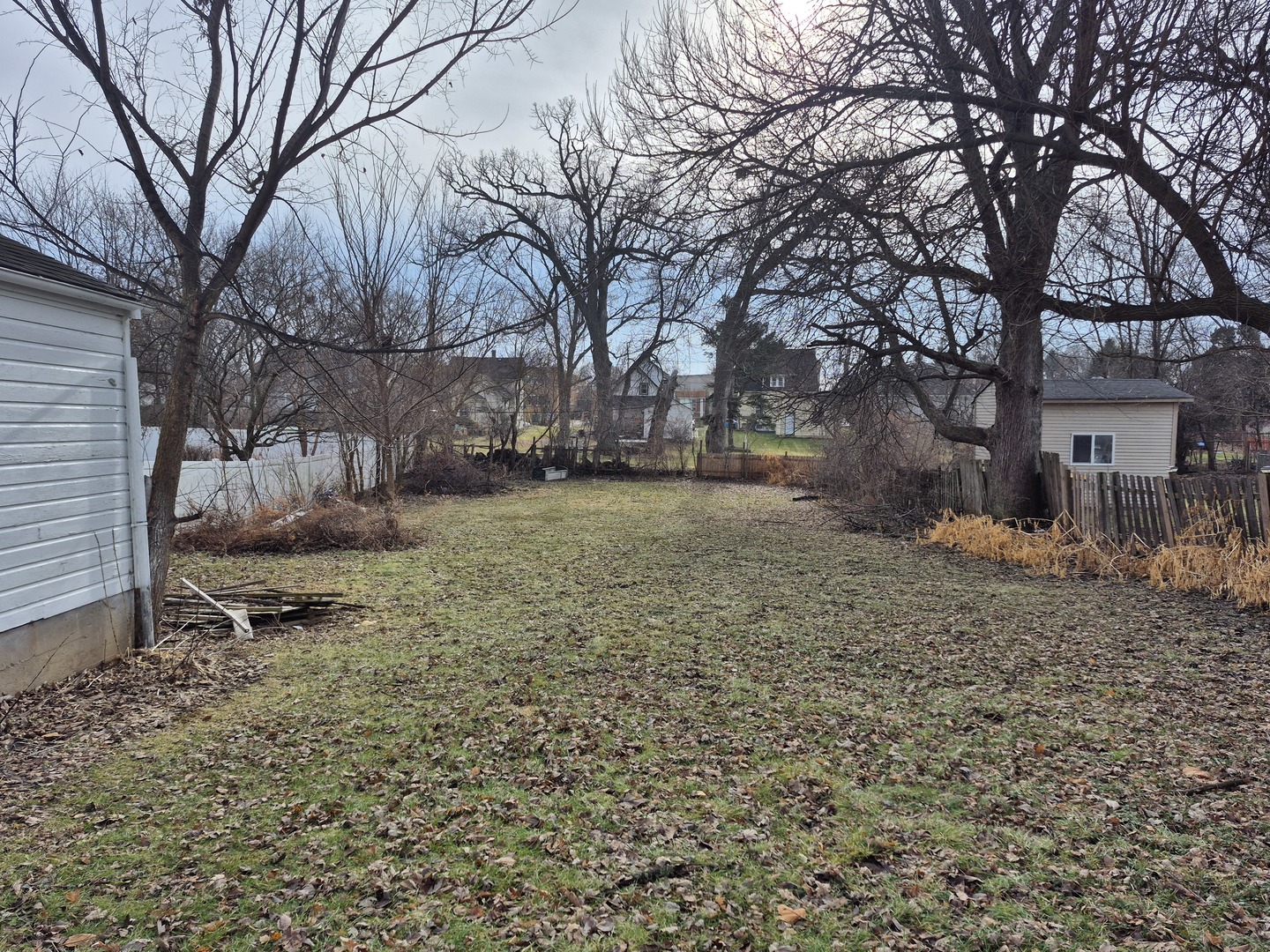 429 South Street, Unit 1 Elgin, IL 60123 - Photo 17 of 17 a backyard of a house with barbeque oven and a tree