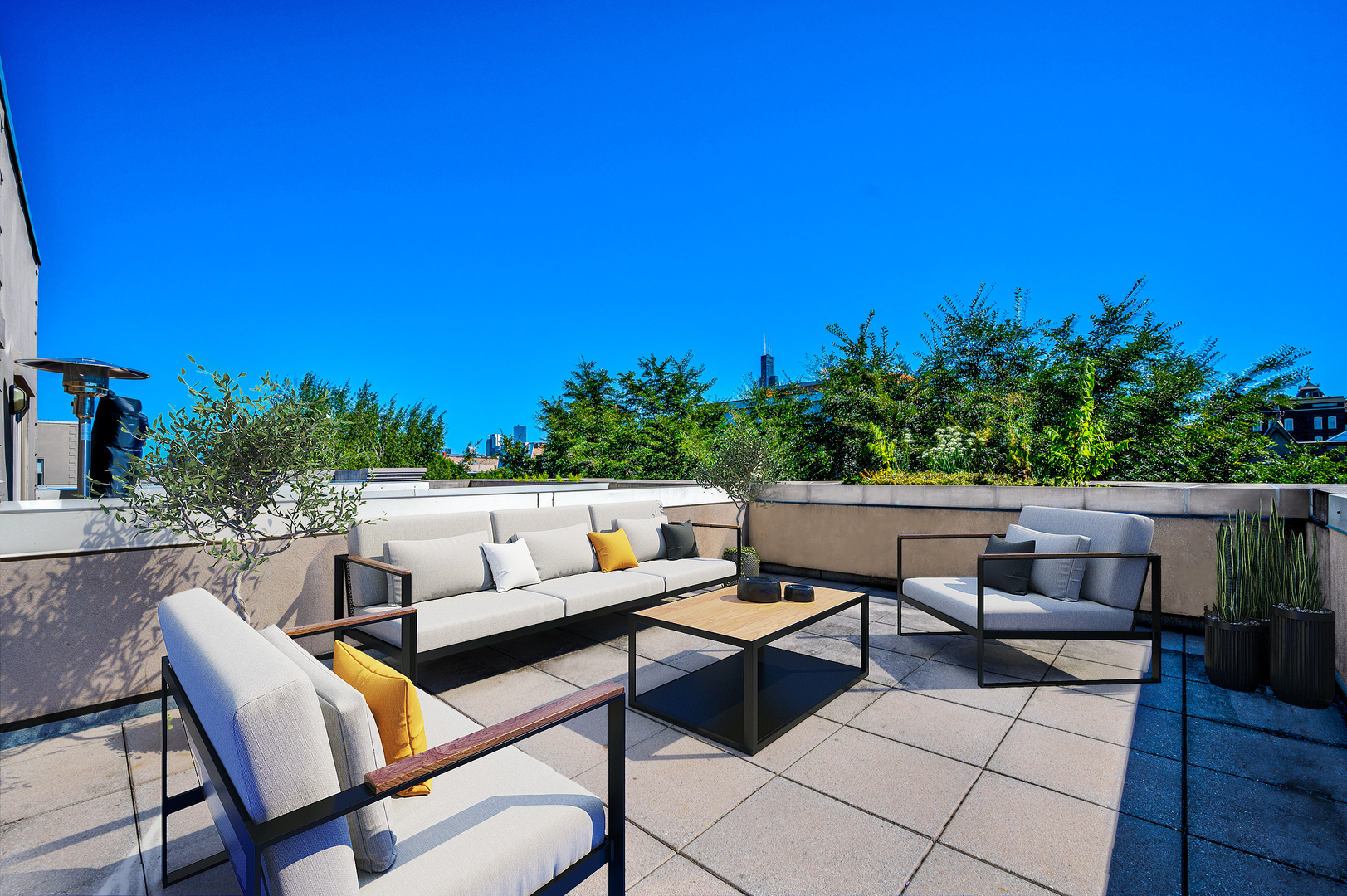 1038 South Racine Avenue, Unit 301 Chicago, IL 60607 - Photo 20 of 24 a view of couch and chairs in the outdoor