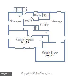 5221 Wyoming Road Bethesda, MD 20816 - Photo 24 of 24 BASEMENT FLOOR PLAN