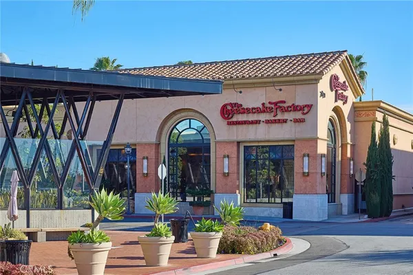 a view of a city from a patio