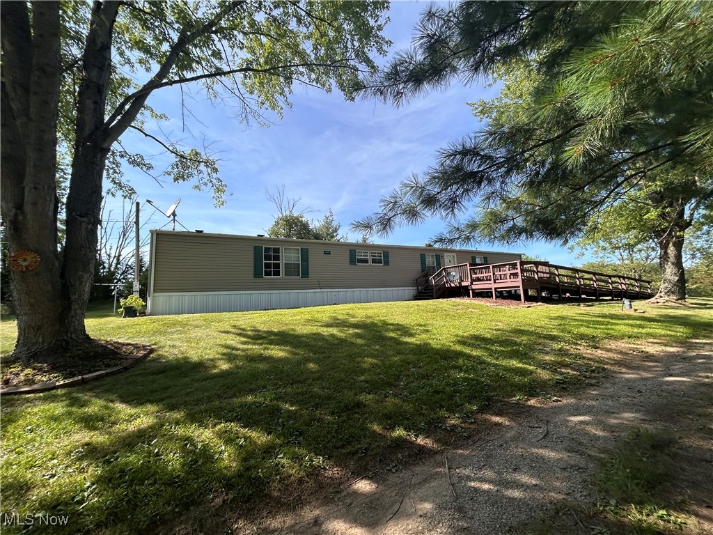 84550 Snyder Road Jewett, OH 43986 - Photo 2 of 21 Back of property with a deck and a yard