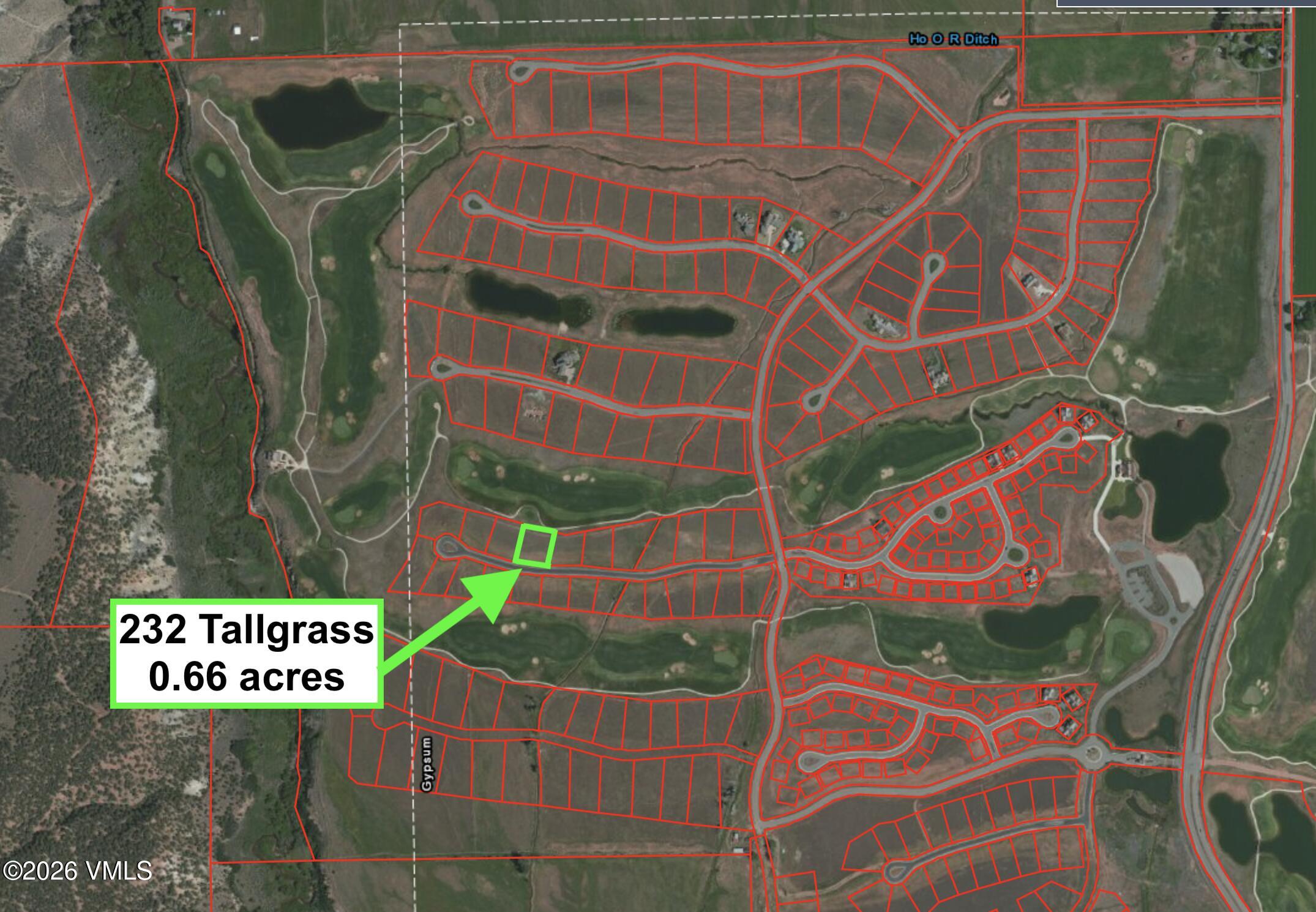 232 Tallgrass Gypsum, CO 81637 - Photo 18 of 18 232 Tallgrass aerial view lots lines zoo