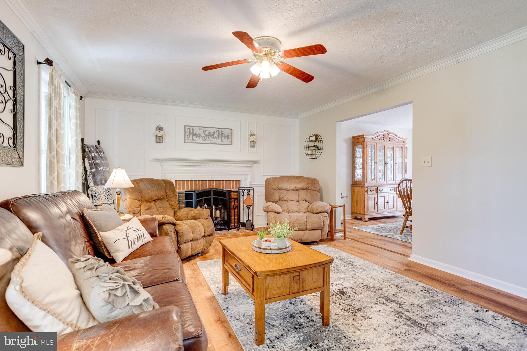 4952 Carea Road White Hall, MD 21161 - Photo 8 of 55 Living room in the front w ceiling fan