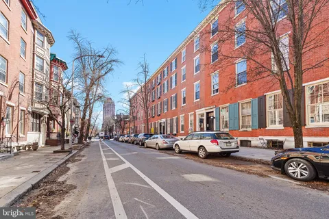 a car parked on the side of a street